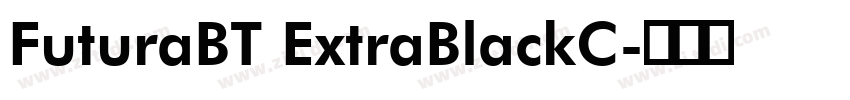 FuturaBT ExtraBlackC字体转换